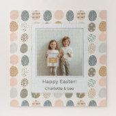 Trendy Pastel Easter Photo Puzzle | Personalized Legpuzzel (Verticaal)