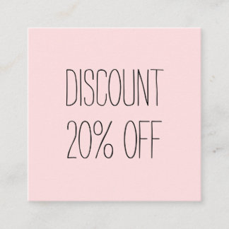 Trendy pastel roze minimalistische moderne korting