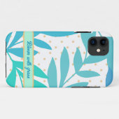 Trendy pastel verlaat iPhone Case (Achterkant (horizontaal))