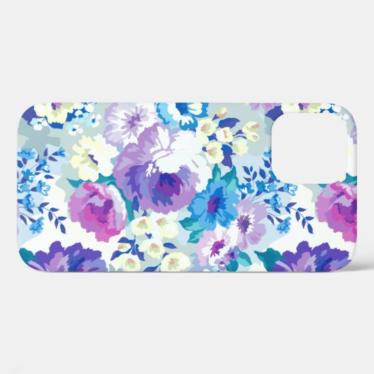Trendy Pastel Waterverven Flowers Pattern Case-Mate iPhone Case (Achterkant (horizontaal))