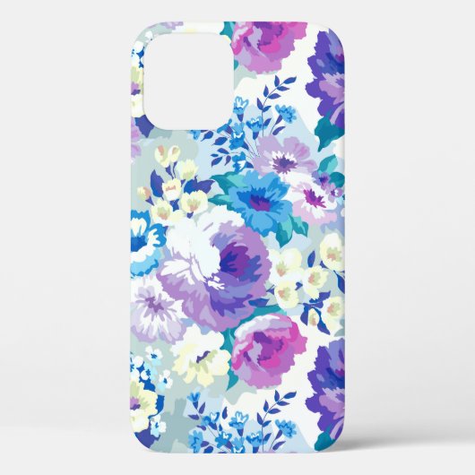 Trendy Pastel Waterverven Flowers Pattern Case-Mate iPhone Case (Achterkant)