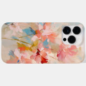 Trendy pastelbloem artistiek Abstract Case-Mate iPhone Case (Achterkant (horizontaal))