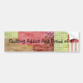 Trendy Patchwork Quilt Bumpersticker (Voorkant)
