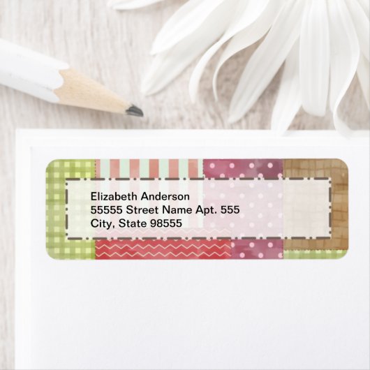 Trendy Patchwork Quilt Etiket (Insitu)