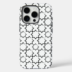 Trendy Patroon Design in zwart-wit iPhone 16 Pro Hoesje