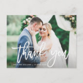 trendy penseelborstelbord trouwtje bedankt briefkaart (Voorkant)