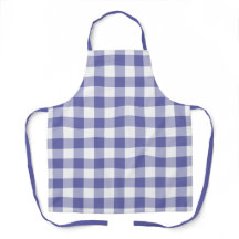 Trendy Periwinkle Blau Wit Gingham Check Patroon