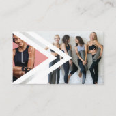 Trendy Personal Fitness Trainer 2 Monogram Visitekaartje (Voorkant)