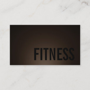 Trendy Personal Fitness Trainer Sports Sepia Brown Visitekaartje