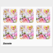 Trendy Personalized Floral Sticker (Vel)