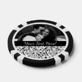 Trendy Personalized Hearts and Love Doodle Pattern Pokerchips (Enkel)