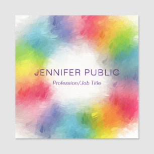 Trendy Personalized Modern Elegant Colorful Naamplaatje