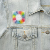 Trendy Personalized Modern Elegant Colorful Naamplaatje (In situ)