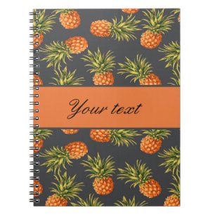 Trendy Personalized Pineapple Notitieboek