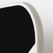 Trendy Personalized Youthful black white Design Pickleball Paddle (Links Detail)