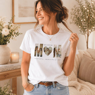 Trendy Persoonlijk Foto WE Houden VAN JE Ma T-Shir T-shirt