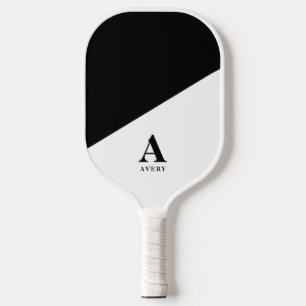 Trendy Persoonlijke Jeugdige zwart-wit Design Pickleball Paddle