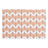 Trendy Perzik Bourgondische visgraat Chevron Patro Kussensloop (Achterkant-Links)