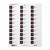 Trendy Pet Grooming Adres Sticker Labels (Full Sheet)