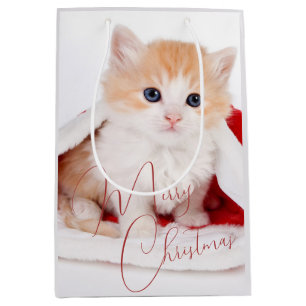 Trendy Pet Lovers Vrolijk Kerstfeest Medium Cadeauzakje