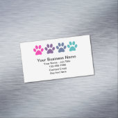 Trendy Pet Theme Magnetische Visitekaartjes Magnetisch Visitekaartje (Voorbeeld)