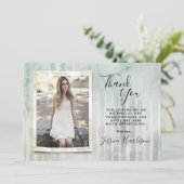 Trendy Photo Graduation Merci Cartes (Debout devant)