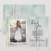 Trendy Photo Graduation Merci Cartes (Devant / Derrière)