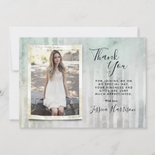 Trendy Photo Graduation Merci Cartes