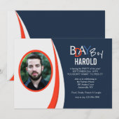 Trendy Photo Invitation Kaart (Voorkant / Achterkant)