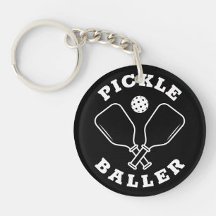 Trendy Pickle Baller Zwart Sleutelhanger