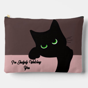 Trendy Piepende Zwarte Kat Monogram Etui