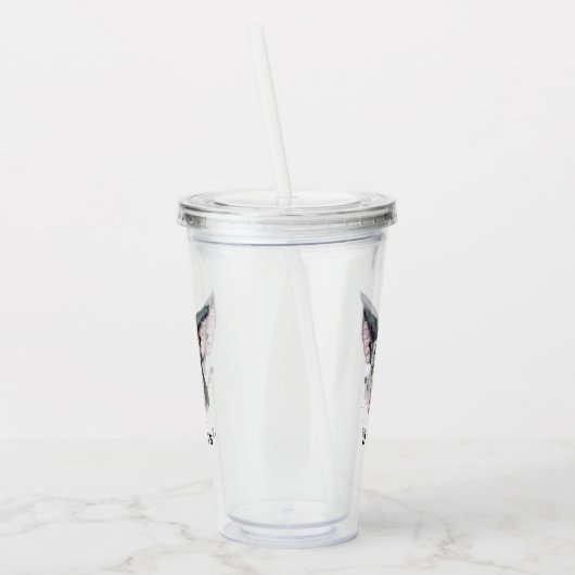 Trendy Pig | Jouw namen toevoegen Acryl Drinkbeker (Links)