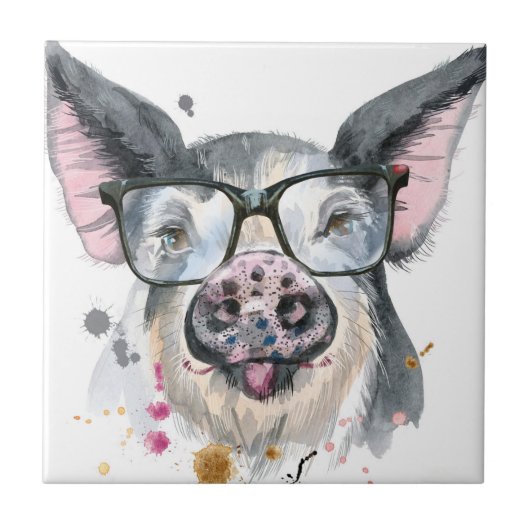 Trendy Pig Tegeltje (Voorkant)