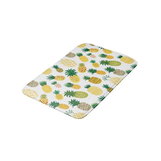 Trendy Pineapple Pattern Badmat (Gekanteld)