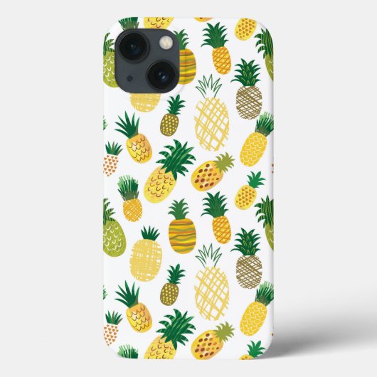 Trendy Pineapple Pattern Case-Mate iPhone Case (Achterkant)