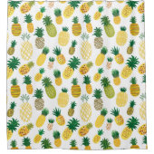 Trendy Pineapple Pattern Douchegordijn (Voorkant)