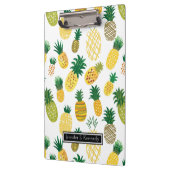 Trendy Pineapple Pattern | Jouw namen toevoegen Klembord (Links)