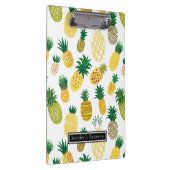 Trendy Pineapple Pattern | Jouw namen toevoegen Klembord (Rechts)