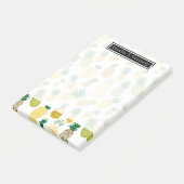 Trendy Pineapple Pattern | Jouw namen toevoegen Post-it® Notes (Schuin)