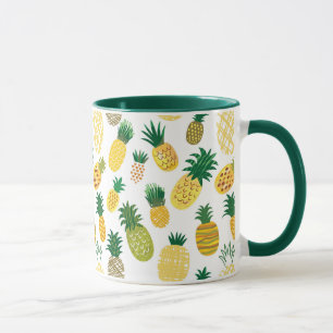 Trendy Pineapple Pattern Mok