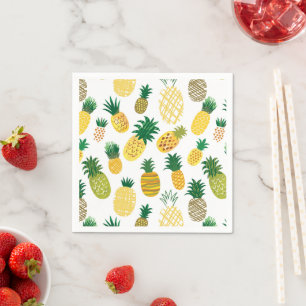 Trendy Pineapple Pattern Servet