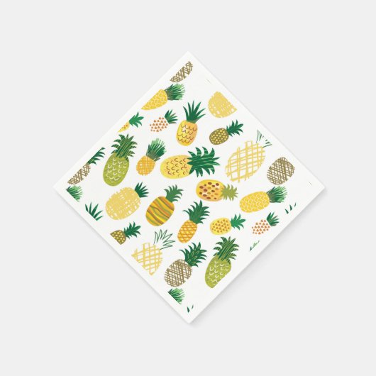 Trendy Pineapple Pattern Servet (Hoek)