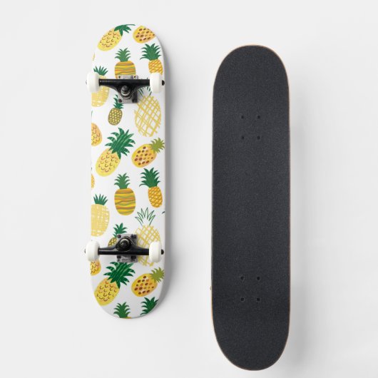Trendy Pineapple Pattern Skateboard (Voorkant)