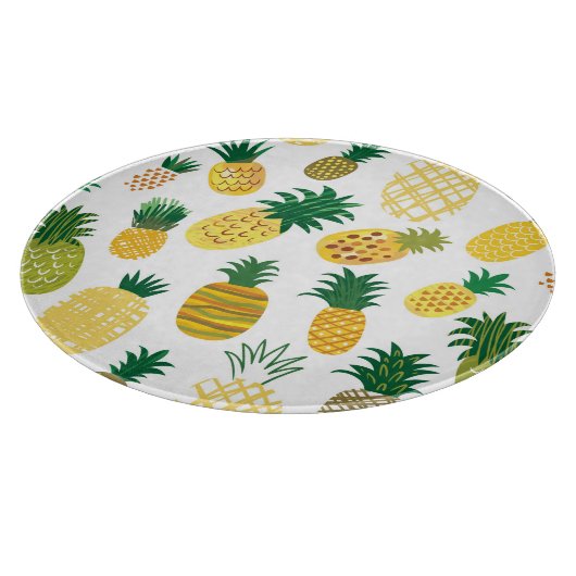 Trendy Pineapple Pattern Snijplank (Hoek)