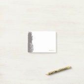 Trendy Pineapple Personalized Post It Notes (Op bureau)