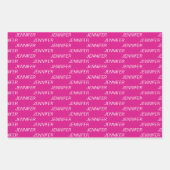 Trendy Pink 50 en geweldig Inpakpapier Vel (Voorkant 2)