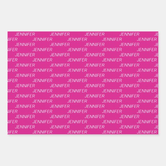 Trendy Pink 50 en geweldig Inpakpapier Vel (Voorkant 2)