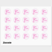 Trendy Pink Dirty Thirty 30th Birthday Ronde Sticker (Vel)