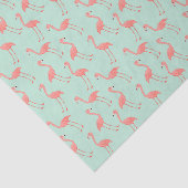 Trendy Pink Flamingo patroon Tissuepapier (Detail)