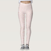 Trendy Pink Floral Leggings (Voorkant)